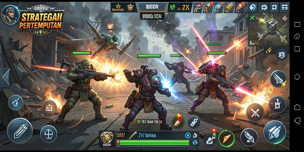 Tampilan gameplay menarik dari 888IDR yang penuh aksi strategi.