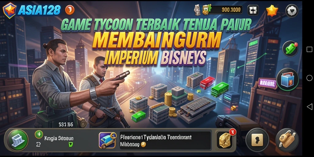 Tampilan gameplay ASIA128 dengan elemen tycoon yang menarik.