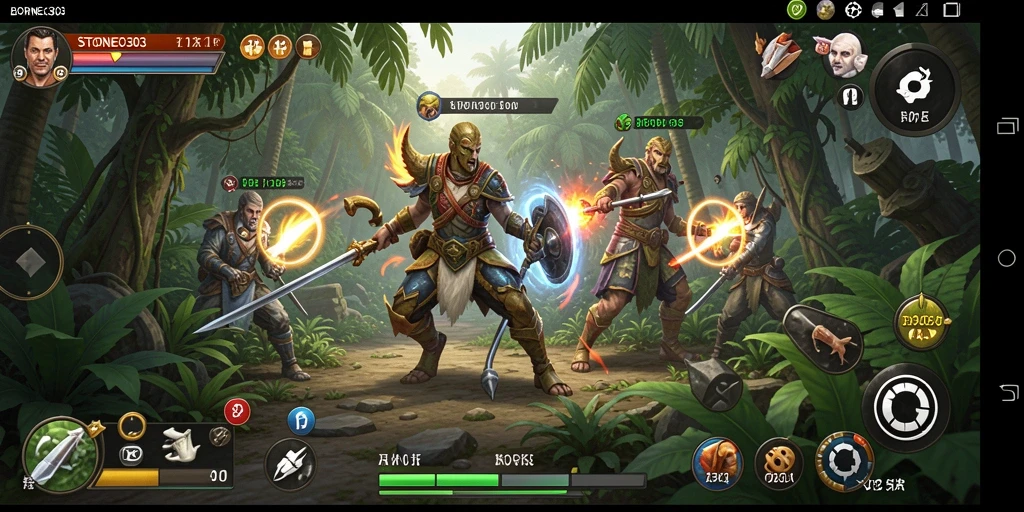 Screenshot gameplay dari <strong>BORNEO303</strong> menunjukkan aksi strategis yang mendebarkan.