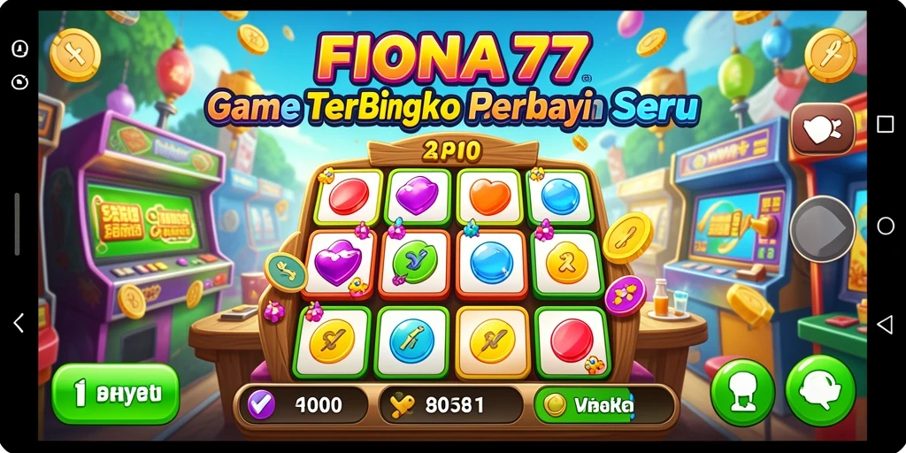 Screenshot gameplay Bingo FIONA77 yang seru dan menarik.