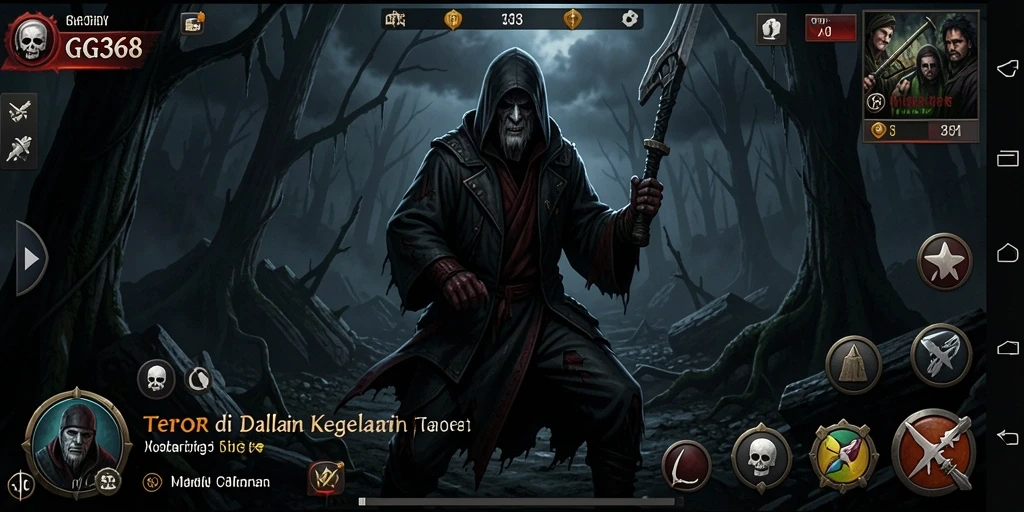 Tampilan gameplay GG368 yang mencekam dan menakutkan.