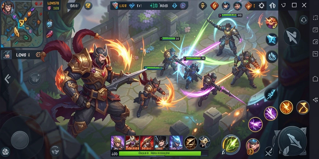 Tampilan aksi seru dalam permainan <strong>LOVE678</strong> di arena MOBA.