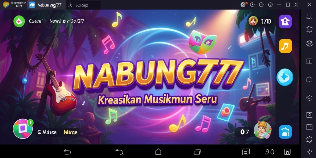 Tampilan gameplay NABUNG77 yang penuh warna dan interaktif.