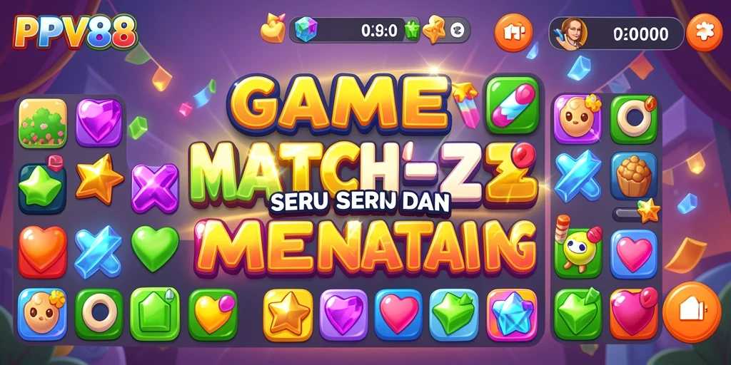 Screenshot gameplay PPV88 menampilkan aksi mencocokkan item yang seru.