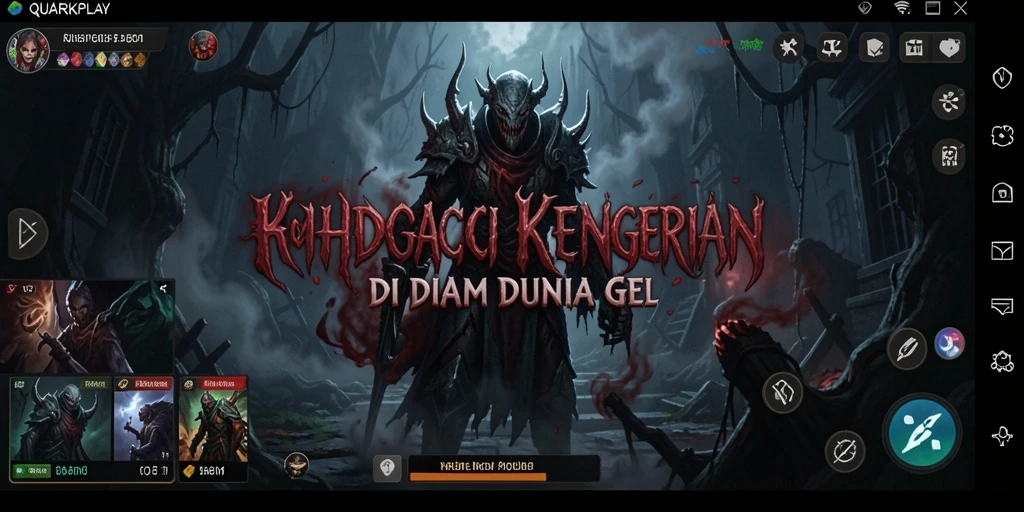 Screenshot QUARKPLAY menampilkan suasana mencekam dari gameplay horor.