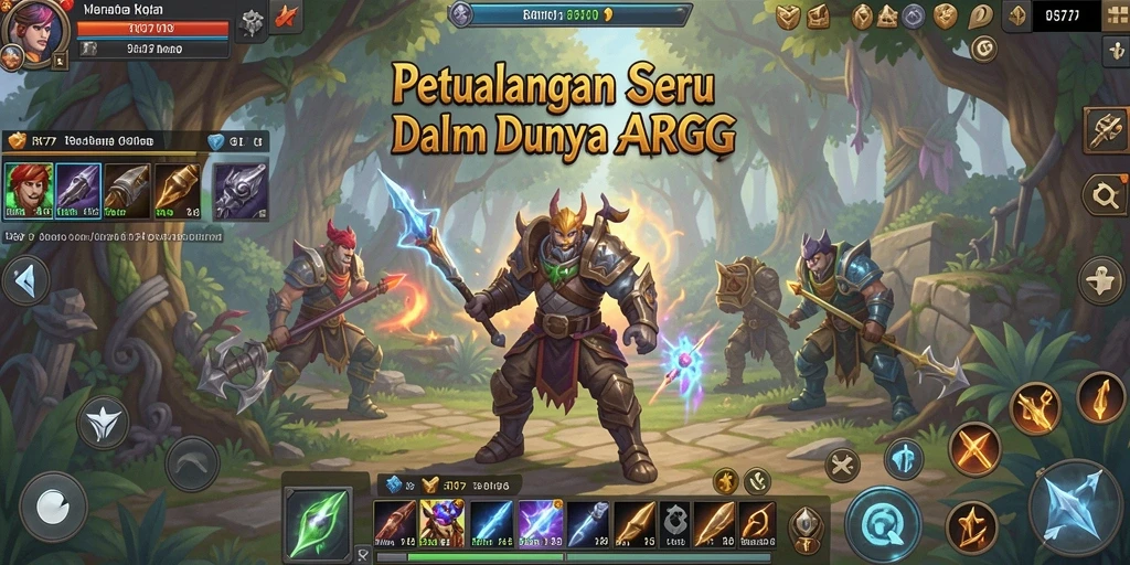 Tangkapan layar gameplay RK77 yang mendebarkan dalam petualangan ARPG.