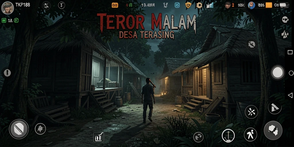 Gameplay Horror menegangkan di TKP188 dengan atmosfer kelam.