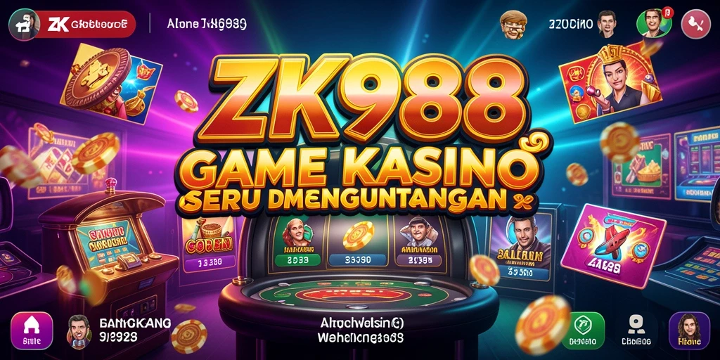 Tampilan gameplay menarik dari ZK988 dalam permainan Kasino.